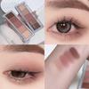 MYHO Korean Five- Eyeshadow Palette Full Matte Brown Facial Contour Eye Shadow Portable Eye Makeup Pigment Eyeshadow Tray