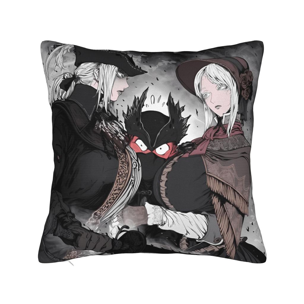 Hunter in Yharnam For Gamers Bloodborne Pillow Case Soft Pillow Cover For Wedding Party Home Decor Kawaii Pillowcases