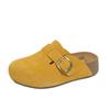 Thick-bottomed Bag Head Half-drag Women's Outer Wear Autumn New One-pedal Muffin Soft-bottomed Lazy Slippers