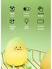 Mała zielona lampka LED z silikonu w kształcie mango: Ładowanie USB, Timer, Ściemnianie dotykowe, Miękkie światło do karmienia dziecka i ochrony oczu.
