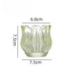 Glass Tulip Candle Cup, Atmosphere Decoration, Photo Prop, Candlestick, Lotus-shaped Candlestick, Candle Utensils