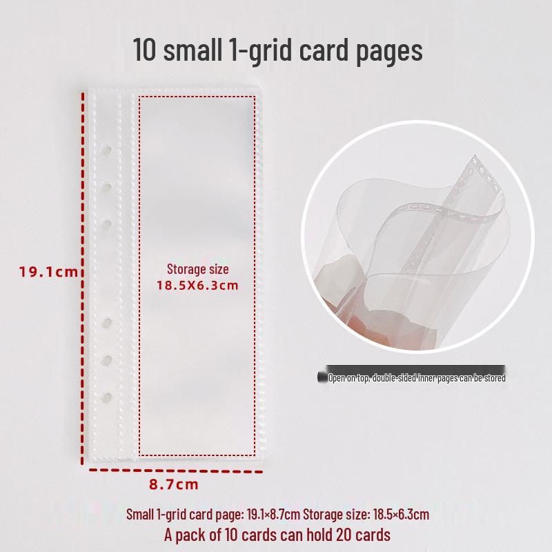 

A6 Binder in Milk White with Glitter Stars - DIY Loose-Leaf Photo Album Notebook