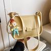 2025 New Niche Simple and Sweet Style Korean Casual Small Square Bag Fashionable Versatile Commuter Style Messenger Women's Bag