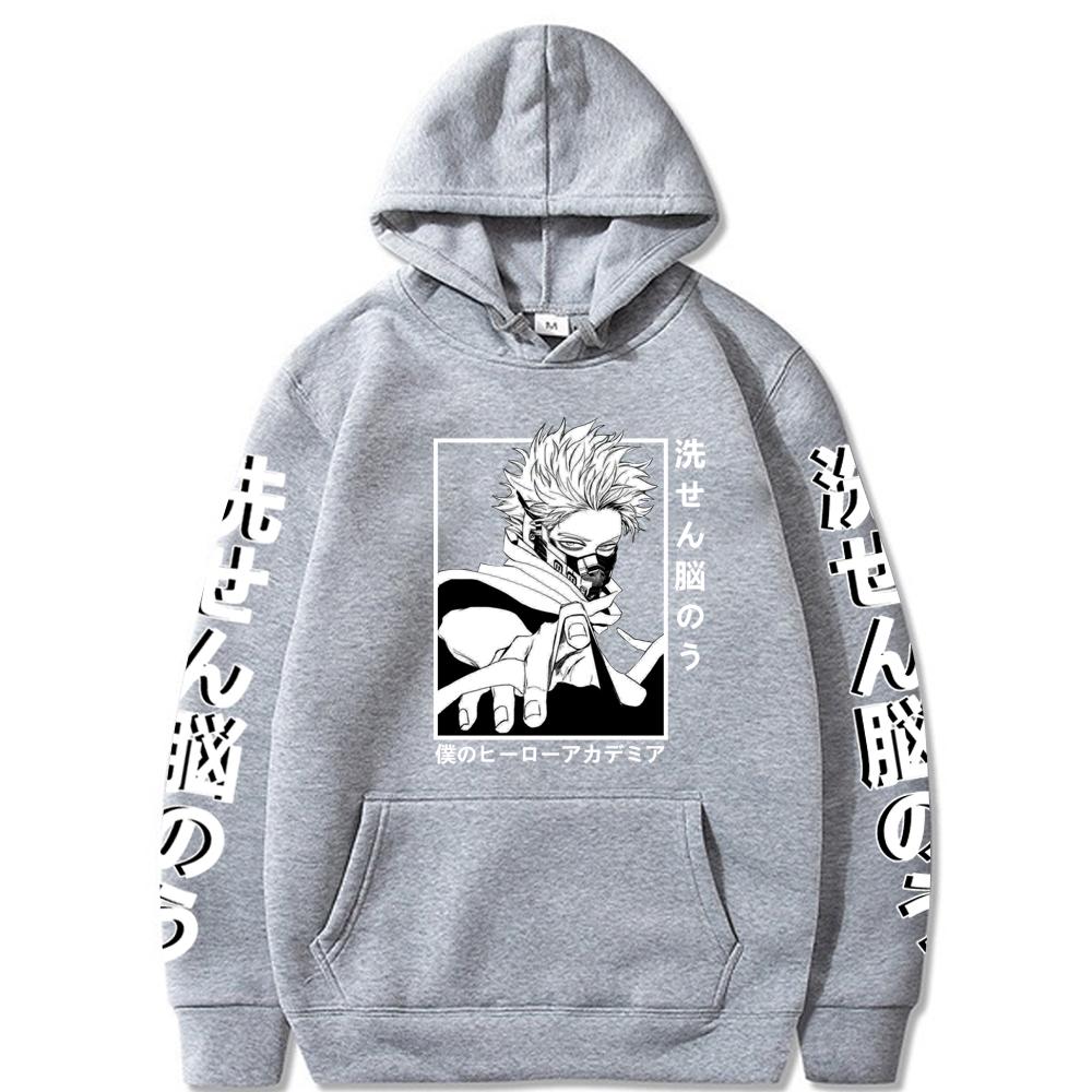 

Аниме Моя геройская академия Shinso Hitoshi толстовки пуловер унисекс верхняя одежда хип-хоп топы XS чёрный