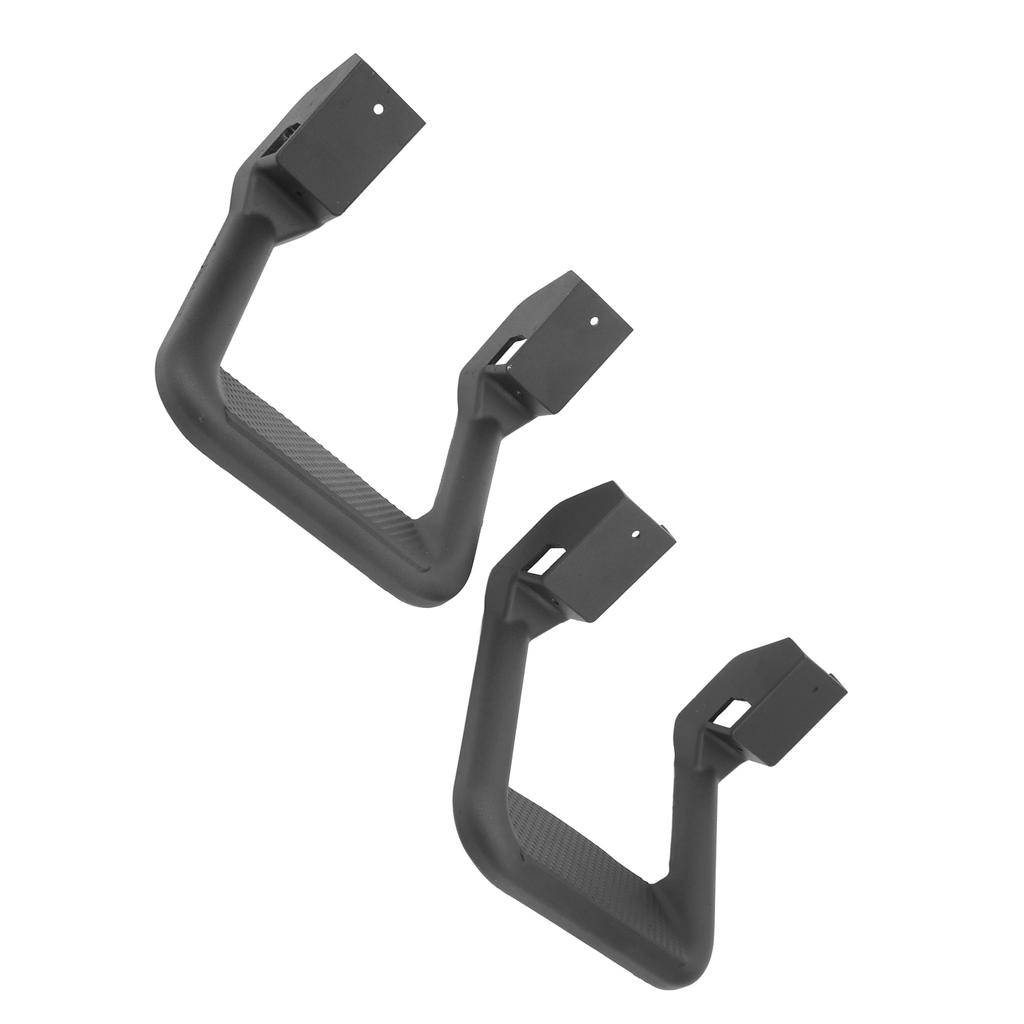Truck Side Step Set Black Powder Coated Cast Aluminum Rugged Anti Slip Step Pad Universal Fit Replacement for Chevy