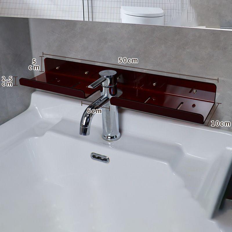 Acrylic Bathroom Shelf Organizer Over The Faucet,Bathroom Sink Shelf Over Faucet,Countertop Organizer Kitchen Above Sink Rack