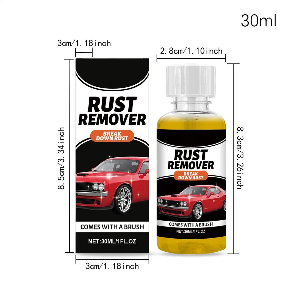 Car Rust Removal Spray 30ml Automotive Detailing Supplies Deep Penetrating Rust Remover For Grills For Automotive RV Truck Sedan