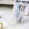 1Pcs Plastic Pen Holder Frosted Makeup Storage Box Cute Pencil Holder