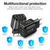 QC3.0 Fast Charge Mobile Phone Charger 3 USB Smart European Rules U.S. Rules British Rules 5V9V12V Multi-mouth Travel Charge