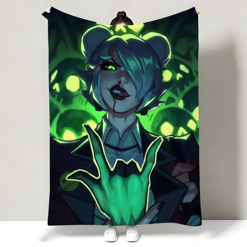 Game D-Deadlock Throw Soft Warm Flannel Throw Blanket, Multi-use for Sofa Bed Office Nap