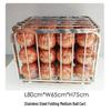 Stainless Steel Foldable Mobile Ball Storage Cart