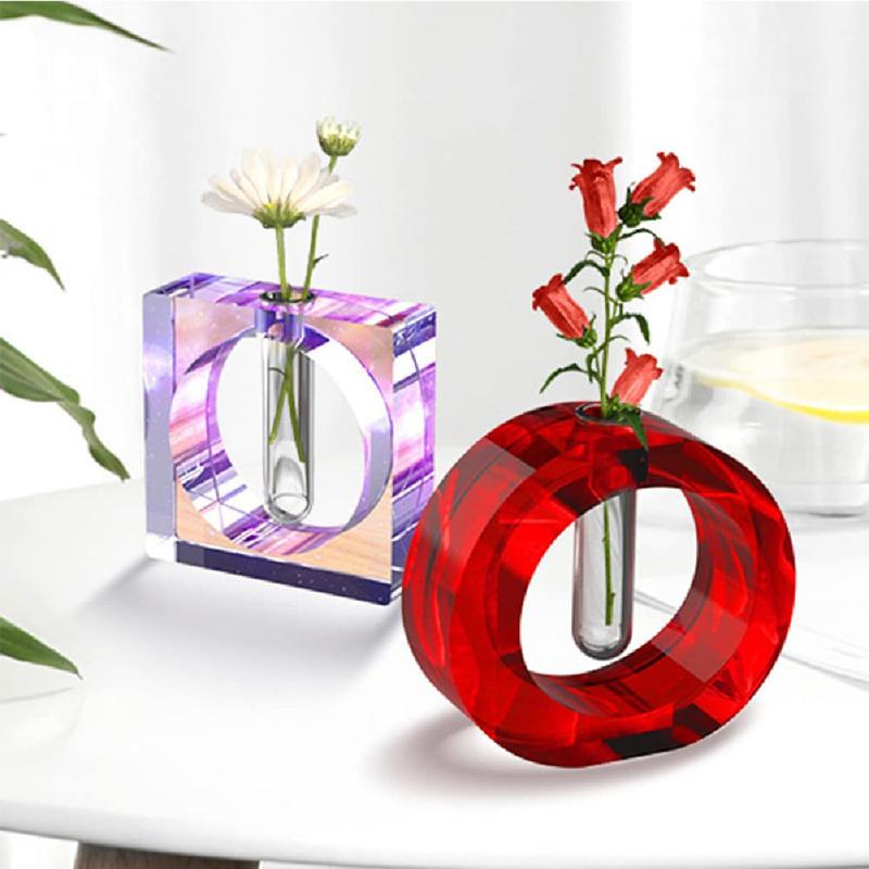 Vase  Epoxy  Resin  Mold  Set Plant Propagation Station Silicone Diy Making Tool For Hydroponic