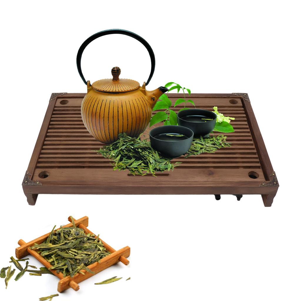 Gongfu Tea Tray Water Storage Drainage Home Decoration Ornament Serving Tray for