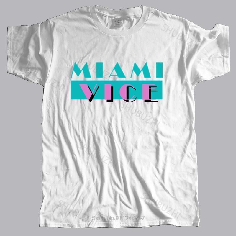 new fashion tshirt Unisex crew neck tees VICE TV THEMED TRIBUTE 90S MOVIE FILM CULT 80S T Shirt cotton tshirt for boys
