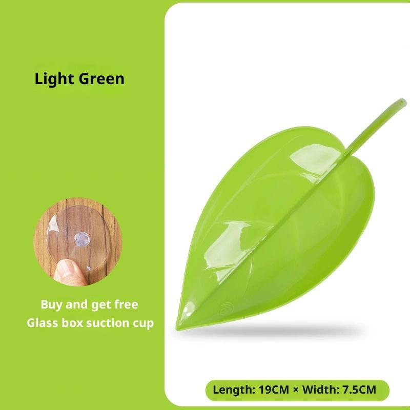 1/3Pcs Frog Habitat Leaf Suction Cup Reptile Basking Area Resting Terrace Tank Accessories Simulated Leaves For Geckos Frog Tank