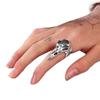 Anello Testa di Uccello Regolabile Leggero Lega di Zinco Gioielli Retrò Accessori Dita Fatti a Mano Per Uomini e Donne