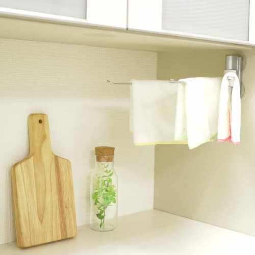 LEC SG Dishcloth Holder with Suction Cup and Adhesive Tape
