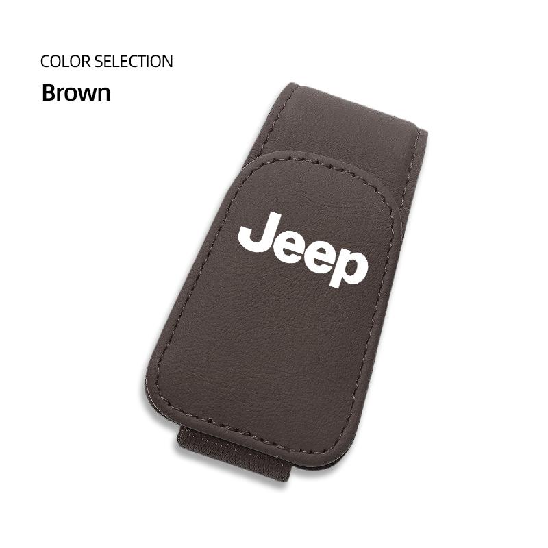 Car Interior Glasses TI Storage Clip Car Visor Storage Bracket For Jeep Renegade Compass Grand Cherokee Wrangler jk Gladiator