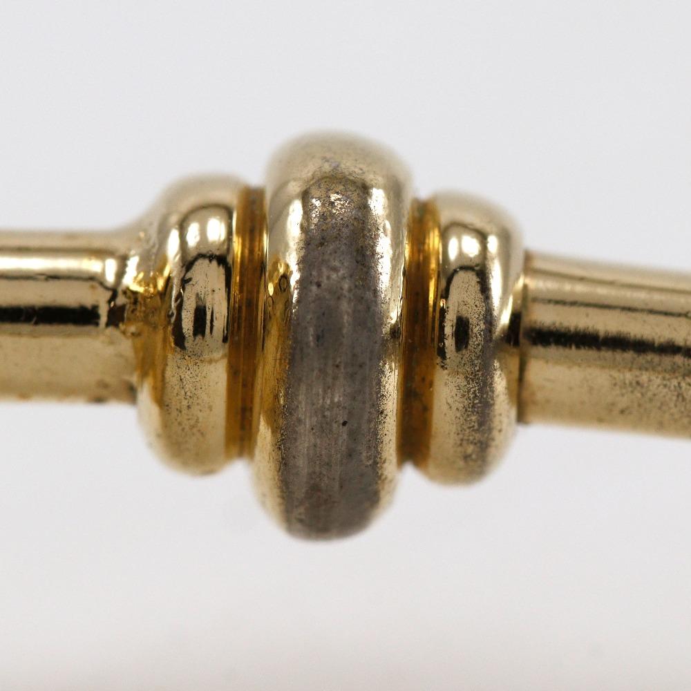 Salvatore Ferragamo Vala Bangle Plated Gold 17.6g Women Used