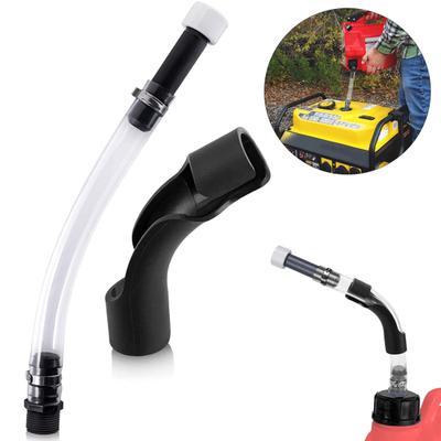 VP Racing Fuel Canister Hose with Threaded Nozzle Easy Installation Leak-Proof Design Transparent PVC Fuel Jug Hose Replacement Part
