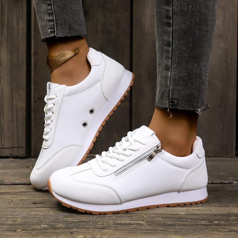 Women Sneakers Lightweight Leather Casual Shoes Forrest Gump Shoes Comfort Sport Running Shoes Lace Up Vulcanized Footwear Tenis