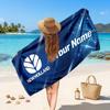 New Holland Customized Name Text Beach Towel, Soft Absorbent Towel Beach Pool Travel Personal Gift