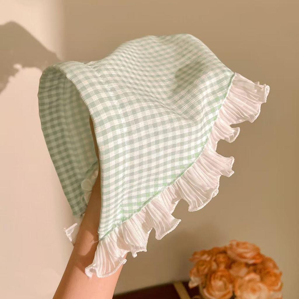 Pastoral French Lace Triangle Hair Scarf and Headband for Spring Outings