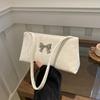 Fashion Bow Decoration Women's Shoulder Bag For Daily Used Square Casual Ladies Handbags Designer Underarm Bags AVE