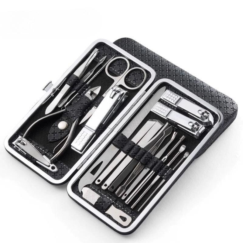 Home Nail Trimming Set 19 Piece Set Of Beauty Tools Home Manicure Foot Trimming Eagle Beak Pliers Care Kit Nail Knife Nail Clipper Set