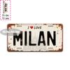 Vintage City Scenery Year Letter Slogan License Plate Metal Tin Sign Retro Wall Decor For Bar Cafe Home Garden