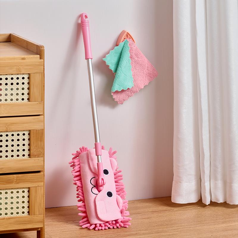 Children'S Play House Toys Little Yellow Duck Broom Dustpan Baby Vacuum Cleaner Mop Educational Toy Combination Set