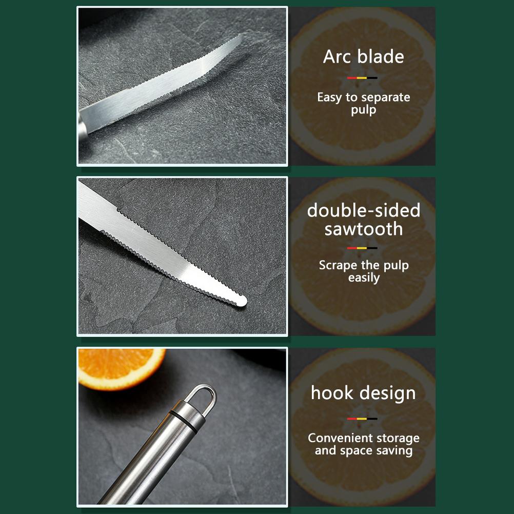 Stainless Steel Grapefruit Cutter Orange Citrus Peeler Household Fruit Cutter Kitchen Peeling Tools