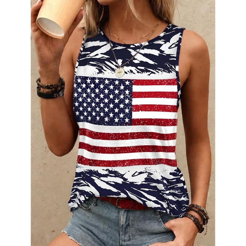 Women s Camisole Tank Top Stylish Sleeveless Crew Neck Regular Tops Daily Summer S