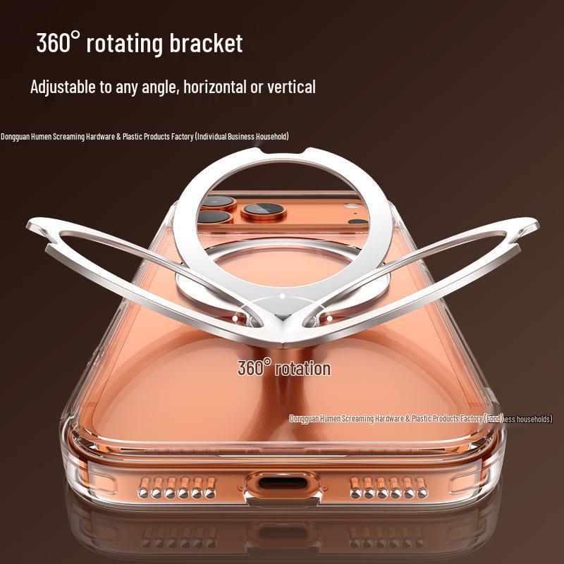 Apple iPhone 17 Pro Max 360° magnetické otočné pouzdro s ochranou zadní strany a otočným stojánkem