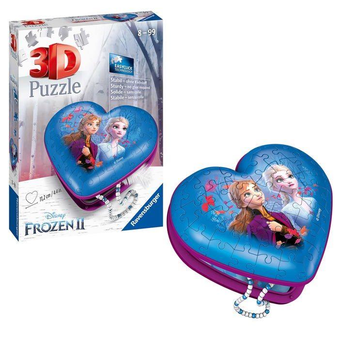 Puzzle Ravensburger - 11236 - Herzschatulle - Frozen 2. 3D Puzzle 54 Teile