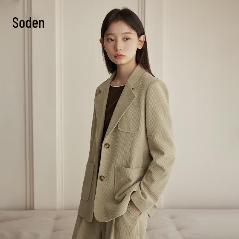 WHIteALLUSION Women s Vintage Corduroy Blazer XL