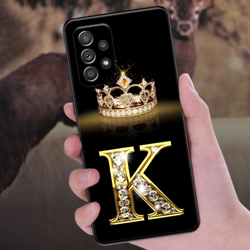 Letter M L E T K J I U Phone Case For Samsung Galaxy A57 A56 A37 A55 A36 A26 A54 A52 A35 A34 A25 A17 A16 A15 A07 A06 Soft Cover