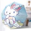 1pc Hello Kitty Underwater Adventure Automatic Opening/Closing Umbrella - Portable Three-Fold Design with 8-Bone Iron Frame, Outdoor, Gift for Fans, T