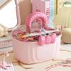 Hair Accessories Storage Box, Portable Makeup Organizer for Hair Clips, Hair Ties, Earrings, Bracelets, Necklaces