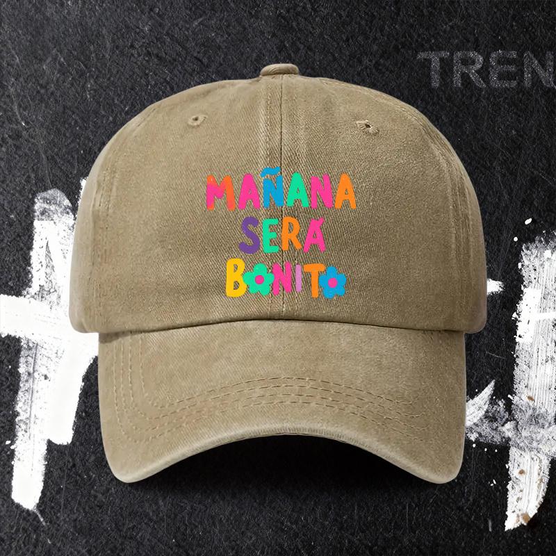 Pc Adjustable Baseball Cap with Maana Ser Bonito Design Lightweight Printed Craft WomenS Hat Tomorrow Will Be Better