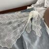 Trendy Jeans Decor Lace Fart Curtain Slim Fit Pretty Women's Scarf Y2K Versatile Hip Curtain for Women