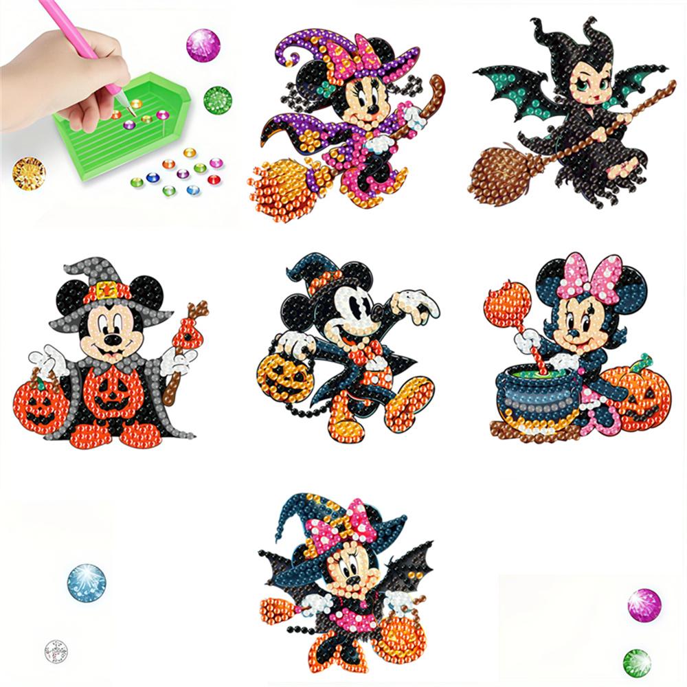 

6pcs/Set Magic Pumpkin Series Diamond Painting Magnets for Refrigerator Diamond Art Fridge Magnets for Adults Diamond Art Refrigerator Magnets Kits