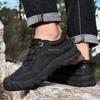 Men's Cowhide Boots Outdoor Non-slip Sports Ankle Boots Thickened Mountaineering Low-top Shoes Short Boots