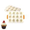 Muffin Molds, Reusable Silicone Baking Molds, 12 Non-stick Cupcake Molds