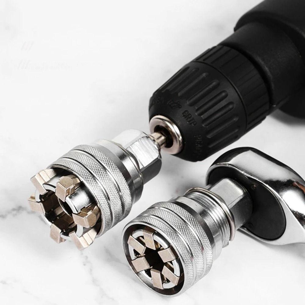 Heavy Duty Hex Wrench Adapter Kit Single-Hand Operation Multi-Function Socket Adapter  Automotive