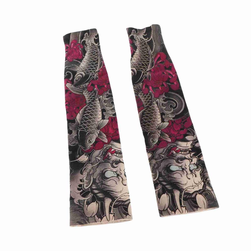 Pánské tetovací rukávy na ochranu před sluncem Ledové hedvábí Krycí rukáv Chránič těla pro řízení