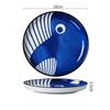 Creative Japanese Ceramic Plate Household Turnip Plate Deep Plates Shallow Plate Turnip Dish Restaurant Hotel Tableware Cooking