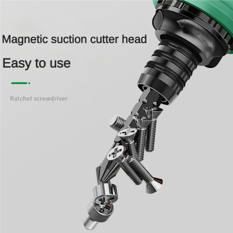 High Quality Ratchet Screwdriver Set with Multifunctional Adjustable Inner Cross Shaped Triangular Plum Blossom Shaped Screwdriv