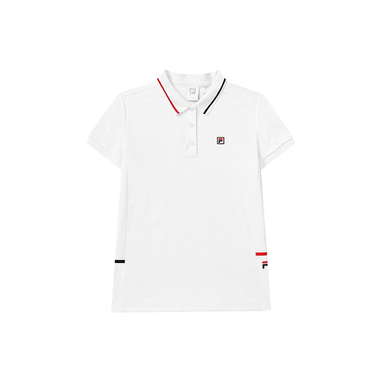 

Fila Легкая трикотажная футболка-поло с коротким рукавом Athletics с однотонным логотипом для тенниса, спорта и отдыха, женские топы, нефритово-белый A11W223103FWT S