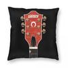 Gretsch Guitar Pillowcase Polyester Linen Velvet Creative Zip Decorative Pillow Case Sofa Seater Cushion Cover